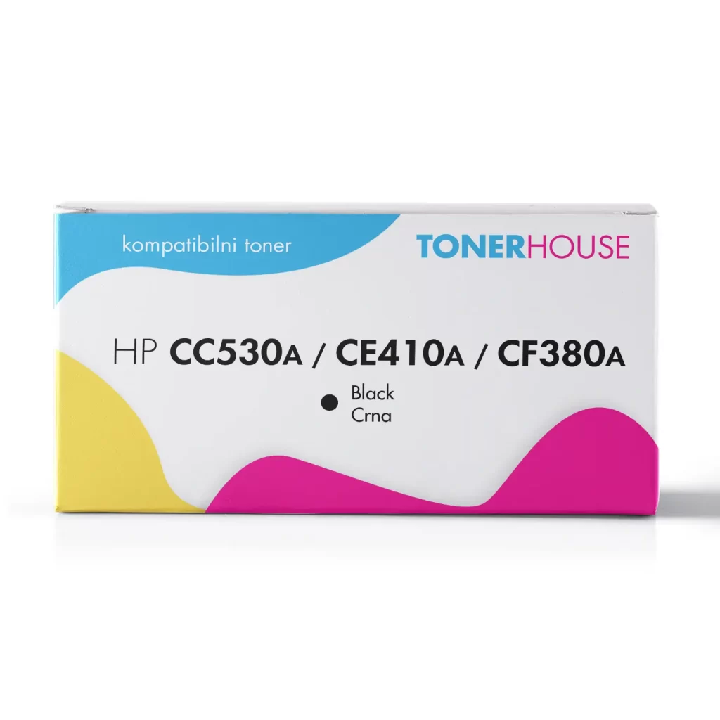 HP CC530A/CE410A/CF380A Toner Kompatibilni Crni Black