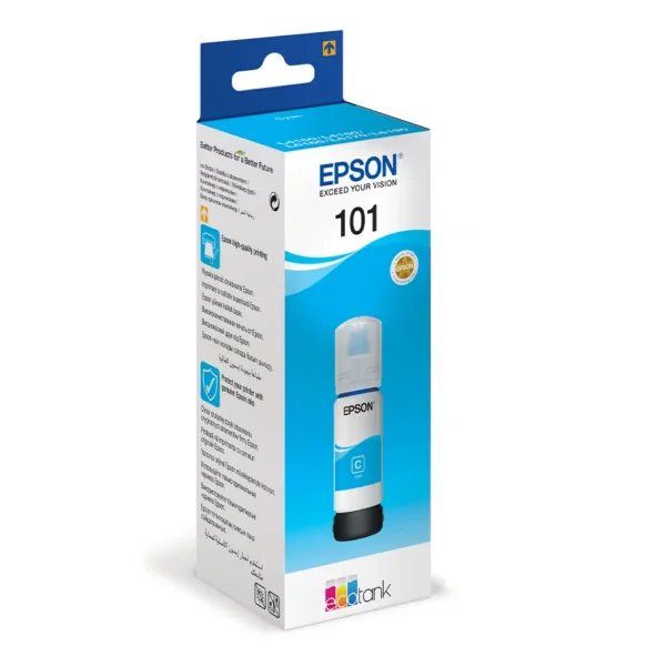 Epson 101 Mastilo Original Plavo Cyan