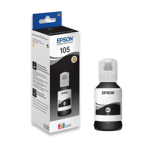 Epson 105 black original pigment mastilo ink crno