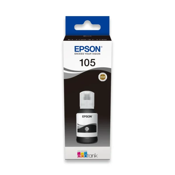 Epson 105 black original pigment mastilo ink crno