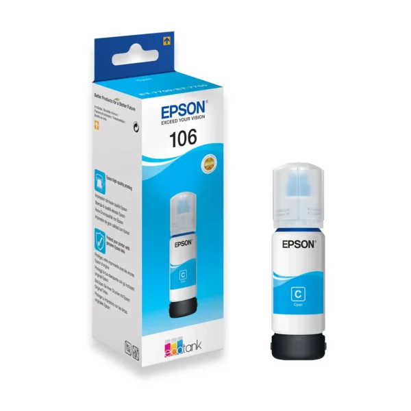 Epson 106 cyan original mastilo ink plavo