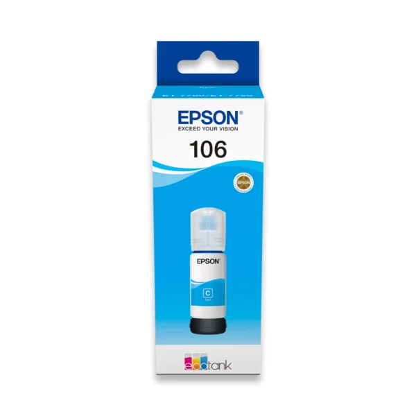 Epson 106 cyan original mastilo ink plavo