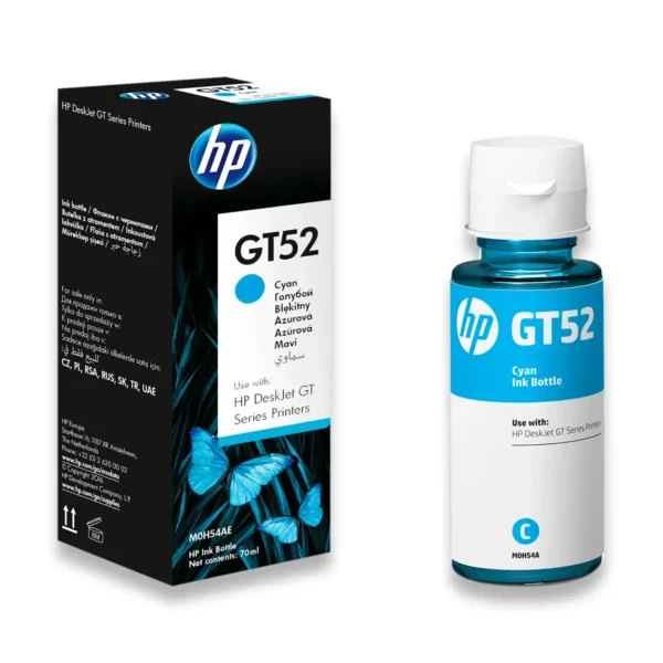 HP GT52 Mastilo Original Cyan Plavo
