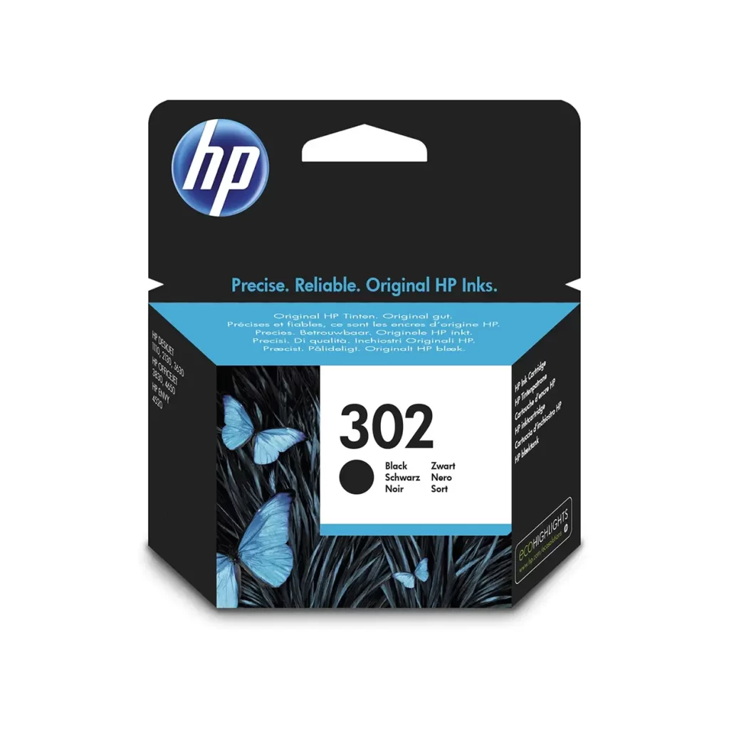 HP 302 Kertridž Original Crni Black / F6U66AE