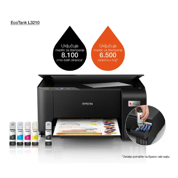 Epson EcoTank L3210 Multifunkcijski Štampač