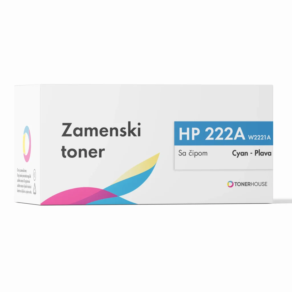 HP 222A Toner Zamenski (Plavi, Cyan) - W2221A