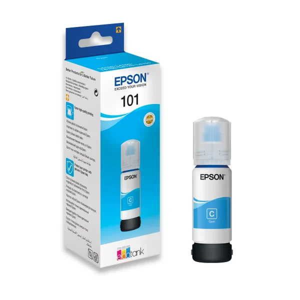 Epson 101 Mastilo Original Plavo Cyan