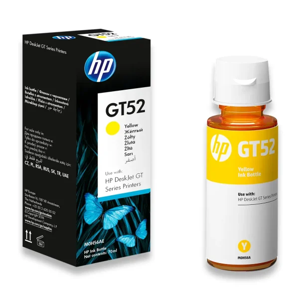 HP GT52 Mastilo Original Yellow Žuto